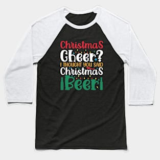 Funny Christmas Quotes Baseball T-Shirt